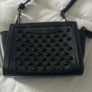 Michael Kors Black Studded Crossbody Bag
